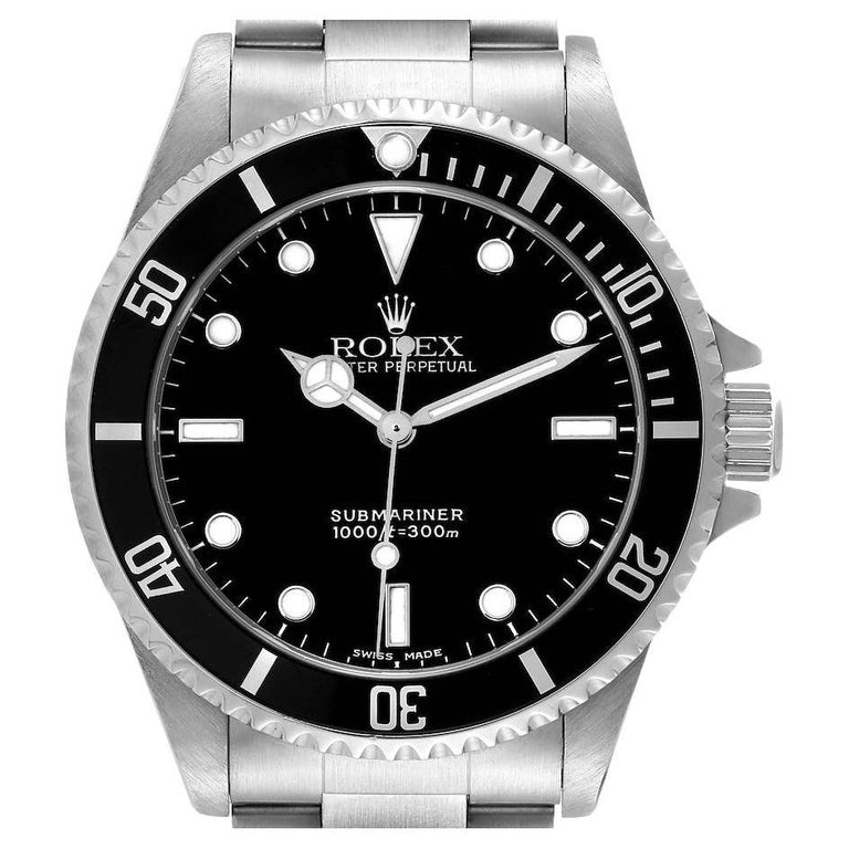 Rolex Submariner No Date 2 Liner Steel Mens Watch 14060 Box Papers For Sale  at 1stDibs | rolex 14060, rolex submariner no date for sale, rolex 14060  for sale