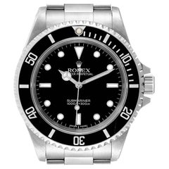 Rolex Submariner Non-Date 2 Liner Steel Mens Watch 14060 Box Card