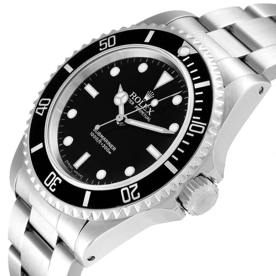Rolex Submariner Non-Date 2 Liner Steel Mens Watch 14060 Box Papers 1