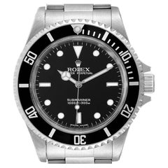 Rolex Submariner Non-Date 2 Liner Steel Mens Watch 14060 Box Papers