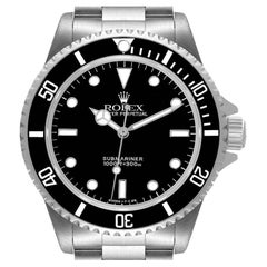 Rolex Submariner 40mm Non-Date 2 Liner Steel Mens Watch 14060 Box Papers