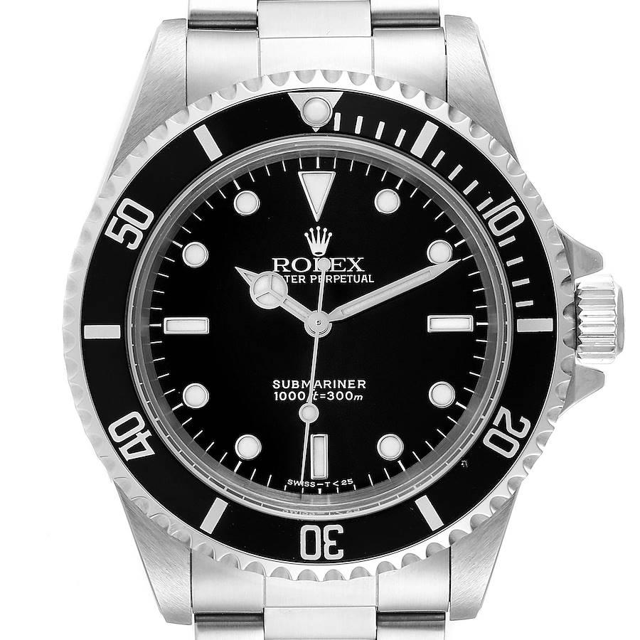 Rolex Submariner Non-Date 2 Liner Steel Mens Watch 14060