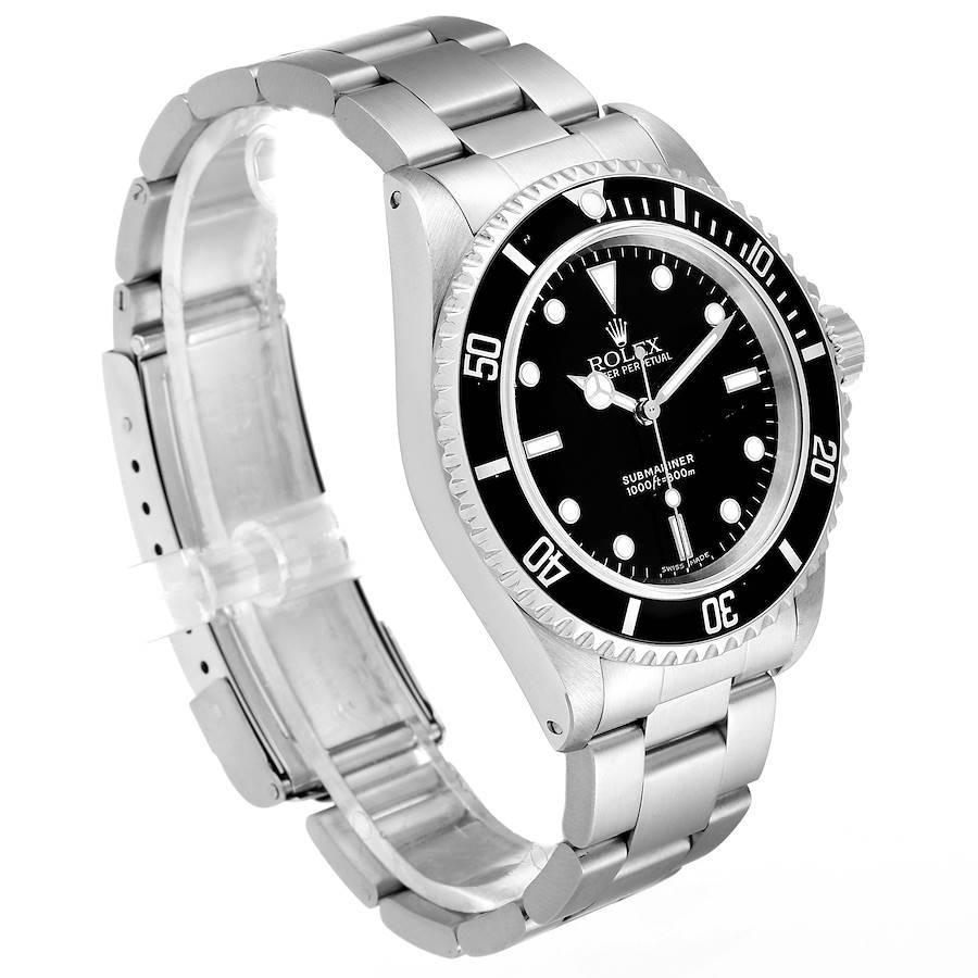 Rolex Submariner Non-Date 2 Liner Steel Steel Men's Watch 14060 In Good Condition For Sale In Atlanta, GA