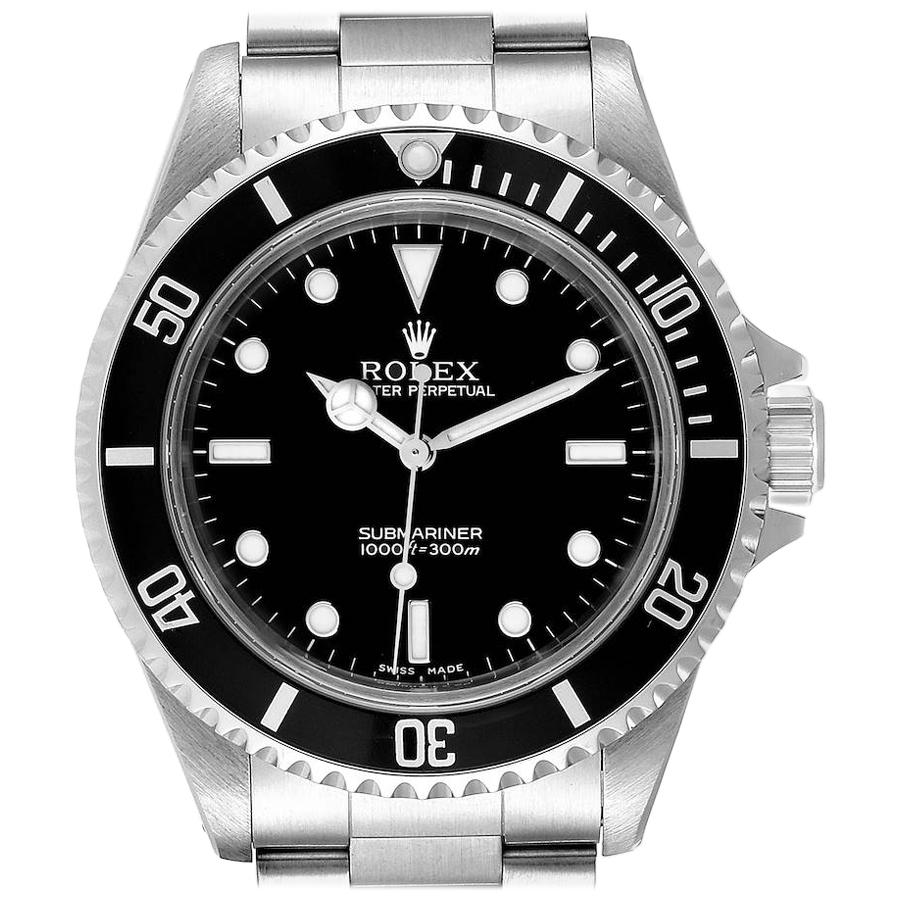 Rolex Submariner Non-Date 2 Liner Steel Men's Watch 14060 For Sale