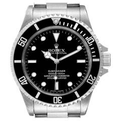 Rolex Submariner Non-Date 4 Liner Steel Mens Watch 14060 Box Card
