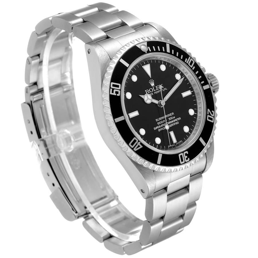 Rolex Submariner Non-Date 4 Liner Steel Mens Watch 14060 In Excellent Condition For Sale In Atlanta, GA