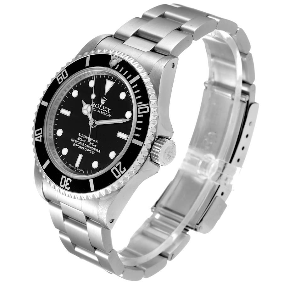 Men's Rolex Submariner Non-Date 4 Liner Steel Mens Watch 14060 For Sale