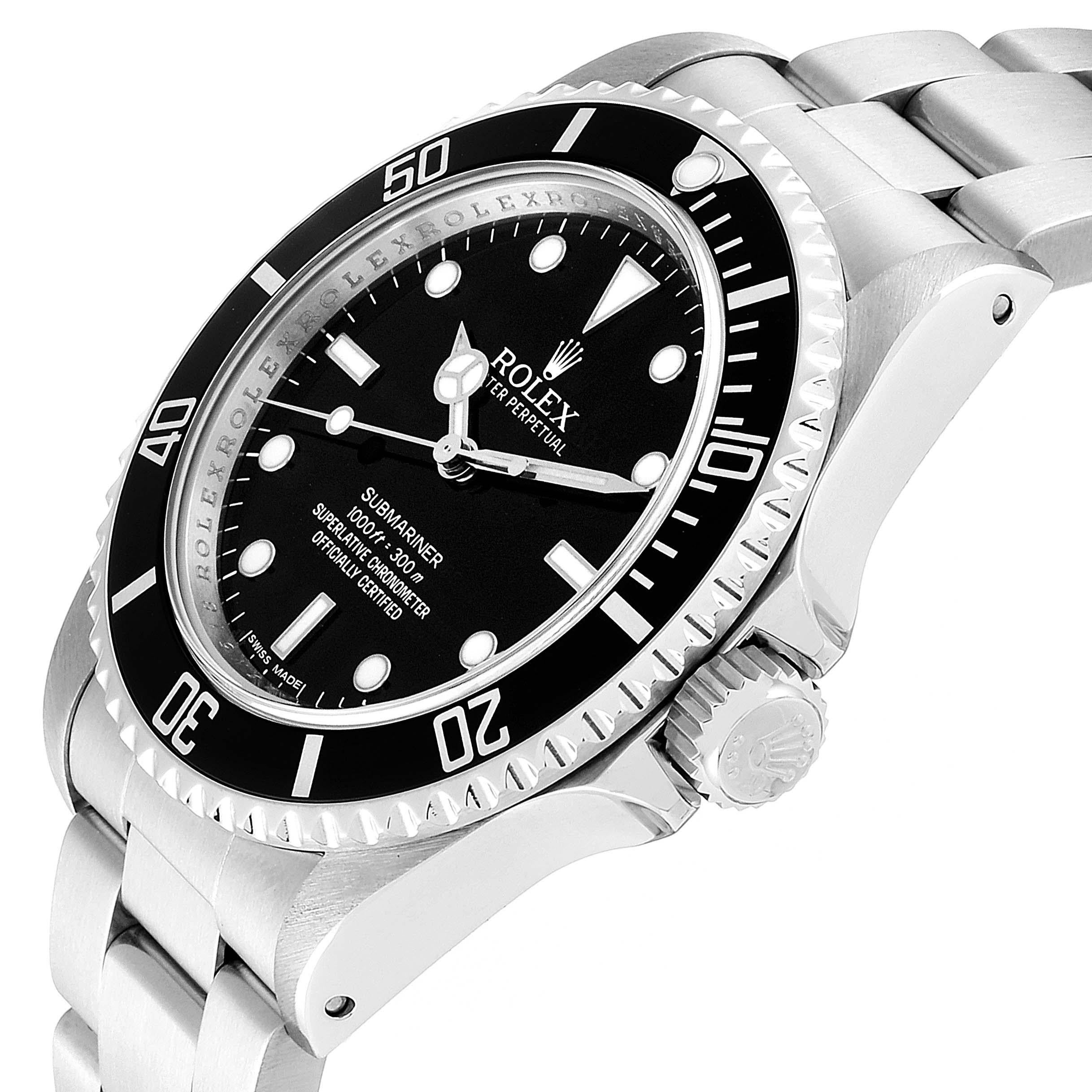 Rolex Submariner Non-Date 4 Liner Steel Steel Men's Watch 14060 2