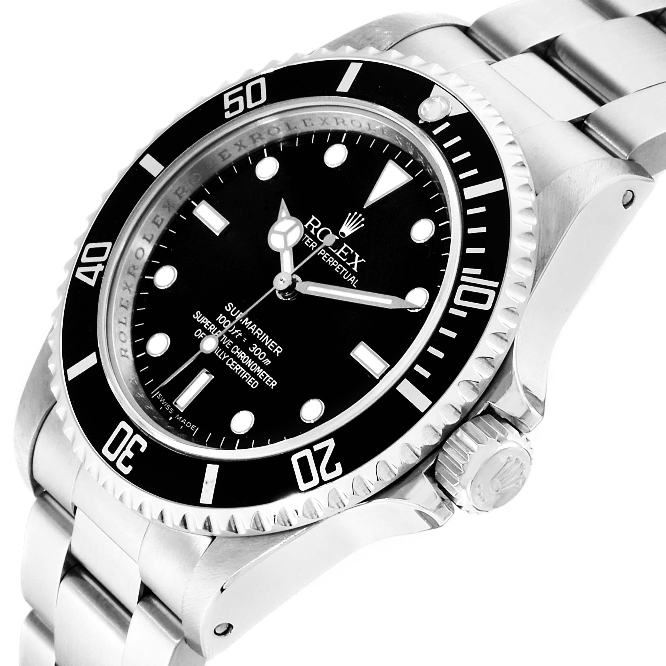 Men's Rolex Submariner Non-Date 4 Liner Steel Men’s Watch 14060