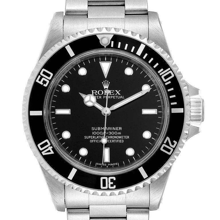 Rolex Submariner Non-Date 4 Liner Steel Steel Men's Watch 14060