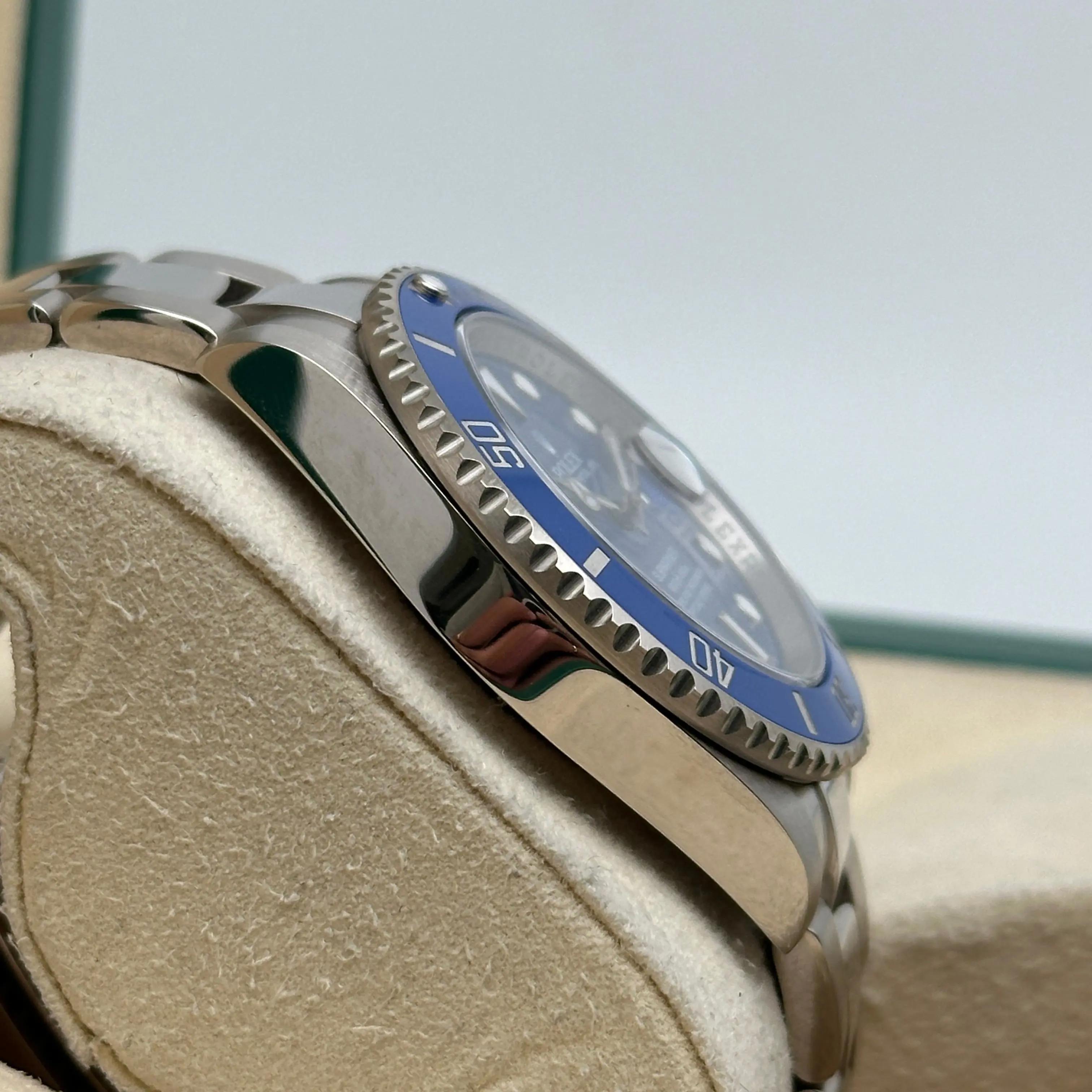 Uomo Rolex Submariner 40mm Puffo Oro Bianco 18K Ceramica Orologio 116619LB in vendita
