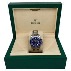 Rolex Submariner 40mm Smurf 18K White Gold Ceramic Watch 116619LB