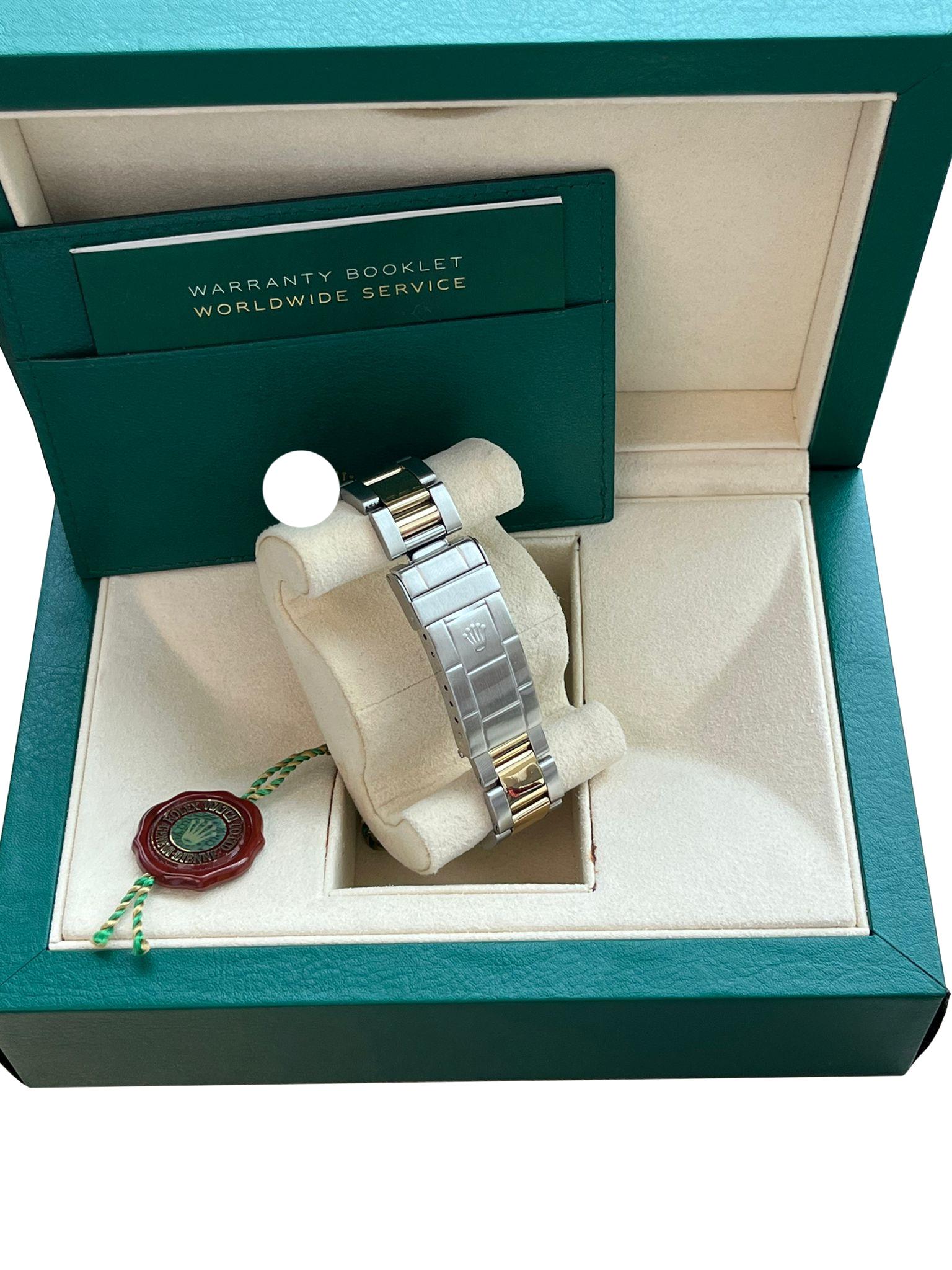 Rolex Submariner 40mm Stahl 18K Gelbgold Stahl Schwarzes Zifferblatt Herrenuhr 16803 im Angebot 6