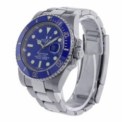 Rolex Submariner White Gold Blue Ceramic Watch 116619