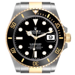 Rolex Submariner 41 Steel Yellow Gold Black Dial Mens Watch 126613 Box Card