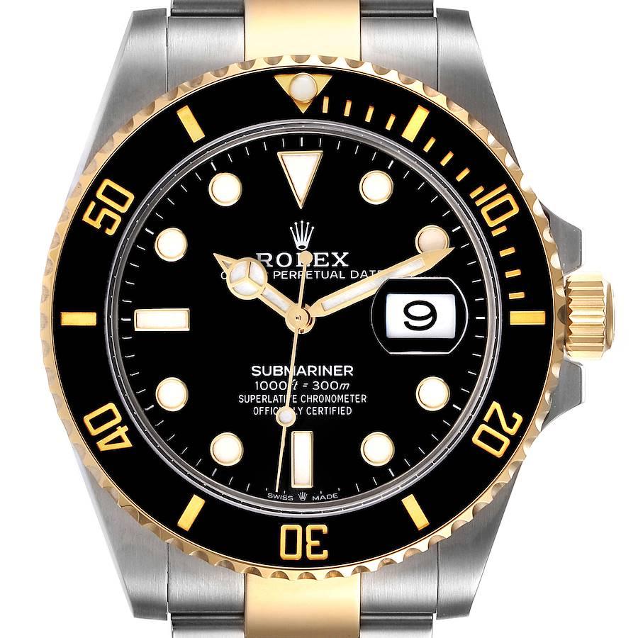 Rolex Submariner 41 Steel Yellow Gold Black Dial Mens Watch 126613 Box Card For Sale