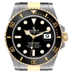 Rolex Submariner 41 Steel Yellow Gold Black Dial Mens Watch 126613