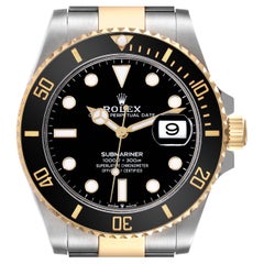 Rolex Submariner 41 Steel Yellow Gold Black Dial Mens Watch 126613