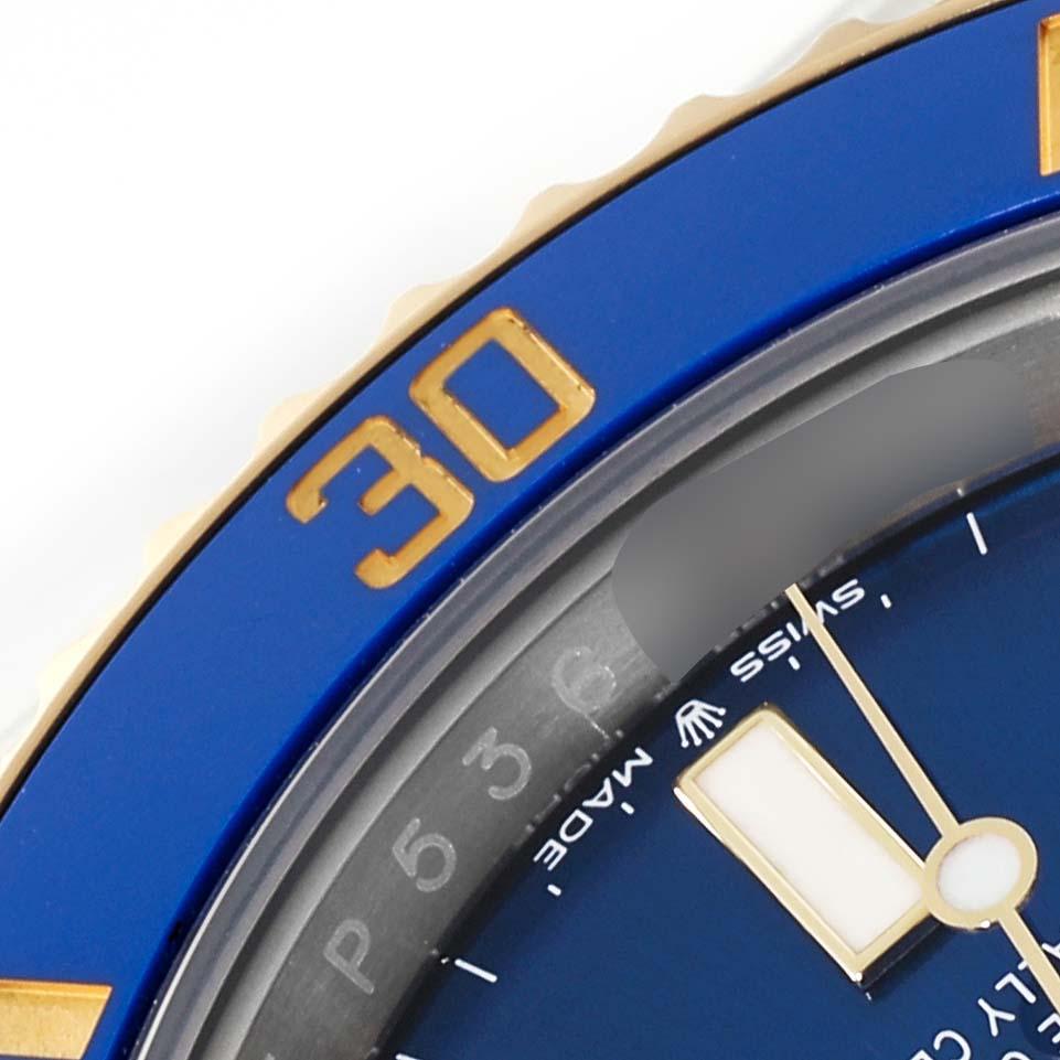  Rolex Montre Submariner 41 en acier, or jaune et cadran bleu, pour hommes 126613, avec carte de visite Pour hommes 