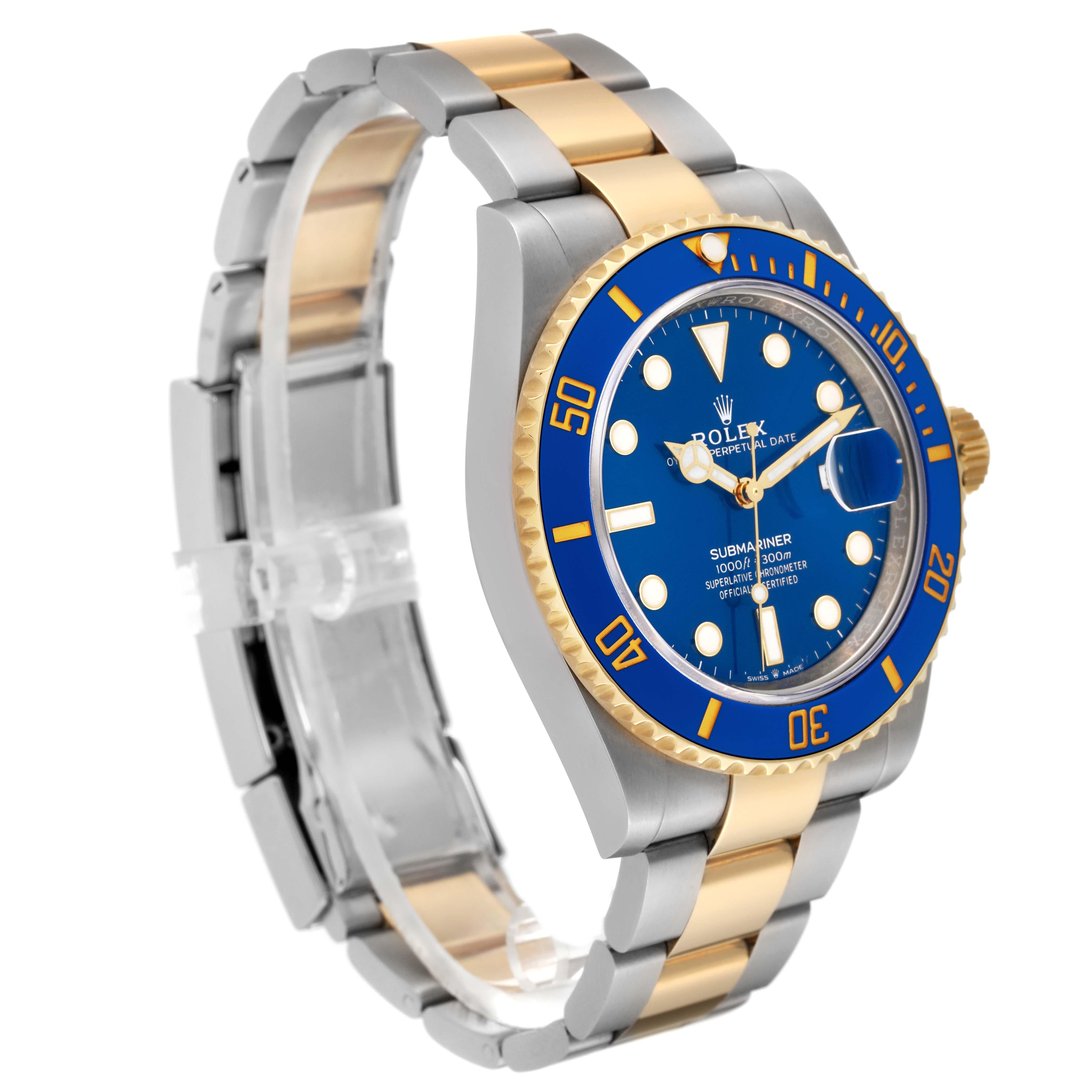 Rolex Submariner 41 Steel Yellow Gold Blue Dial Mens Watch 126613 Box Card 3