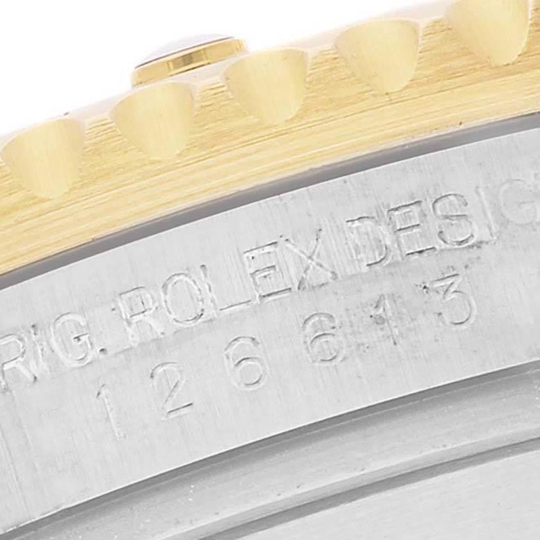 Rolex Submariner 41 Stahl Gelbgold Blaues Zifferblatt Herrenuhr 126613 Box Card im Angebot 4