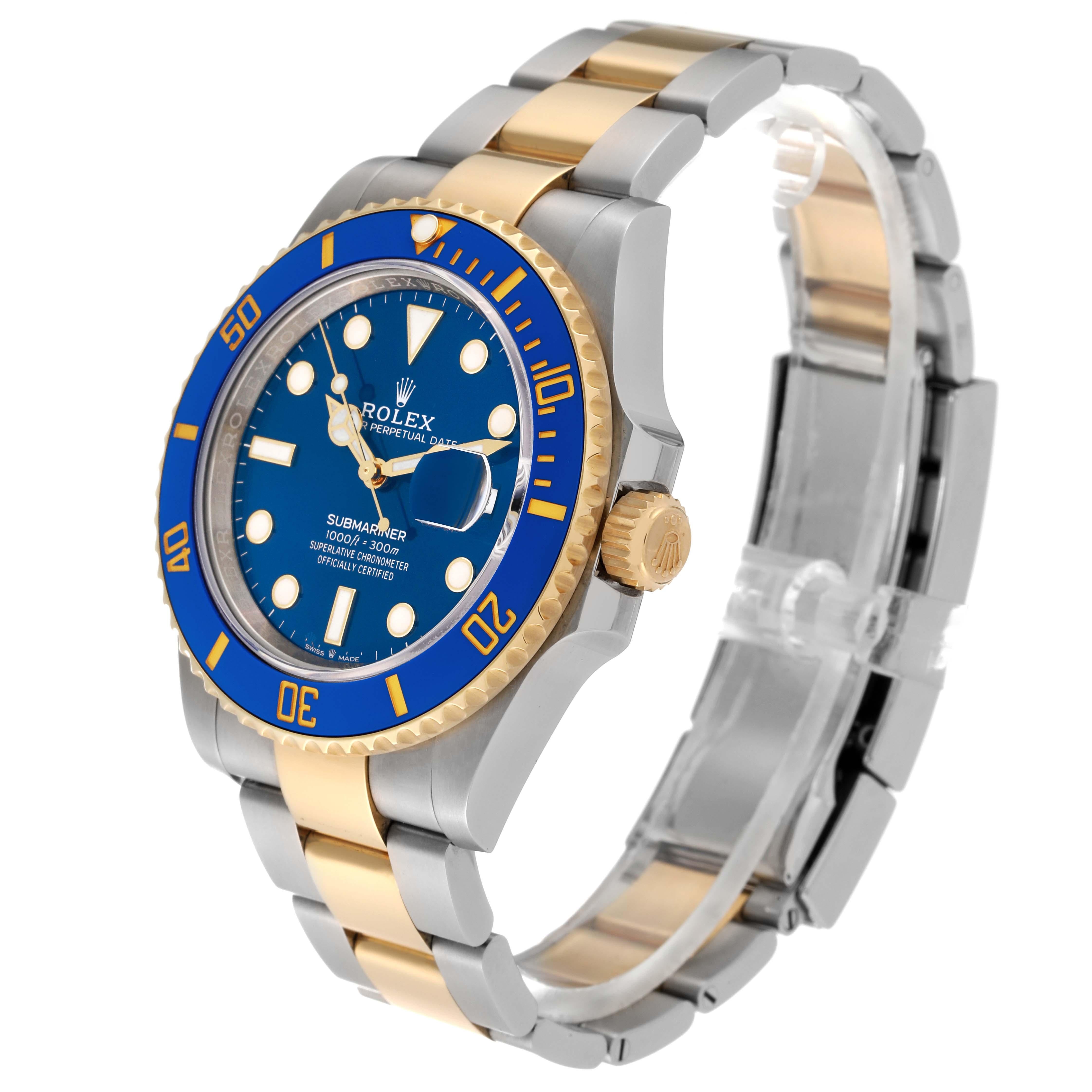 Rolex Submariner 41 Steel Yellow Gold Blue Dial Mens Watch 126613 Box Card 5