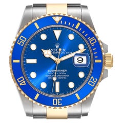 Rolex Submariner 41 Acciaio Oro Giallo Quadrante Blu Orologio Uomo 126613 Scheda Scatola