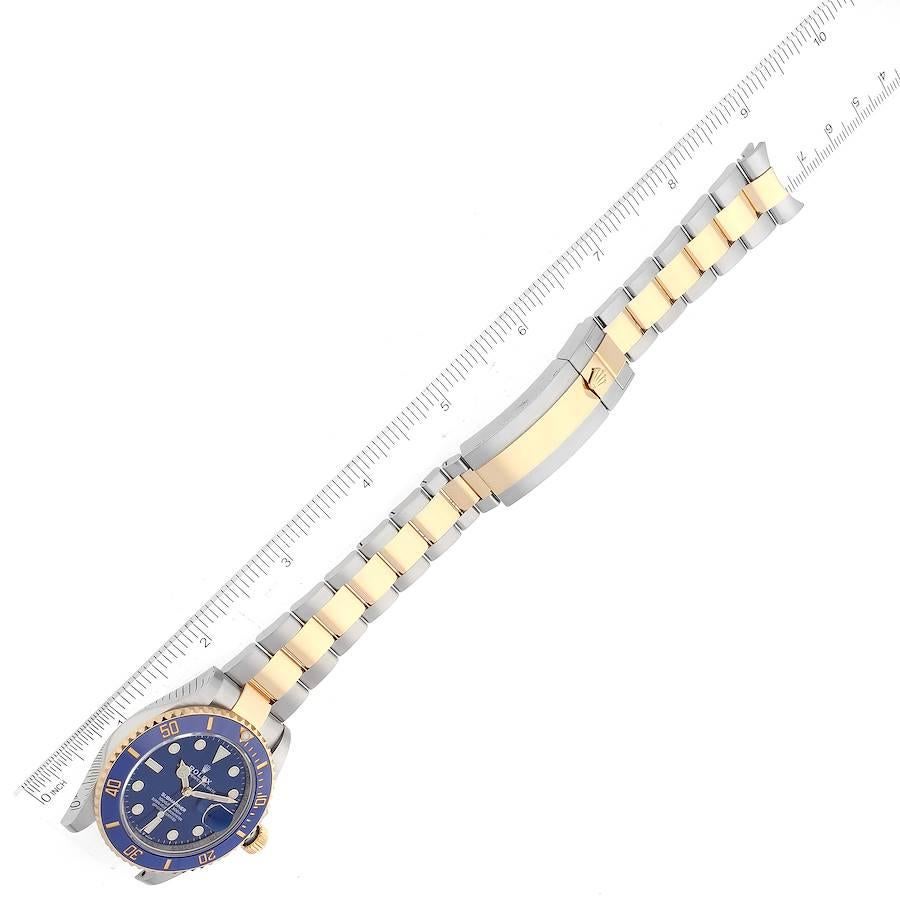 Rolex Submariner 41 Acciaio Oro Giallo Quadrante Blu Orologio Uomo 126613 3