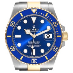 Rolex Submariner 41 Steel Yellow Gold Blue Dial Mens Watch 126613