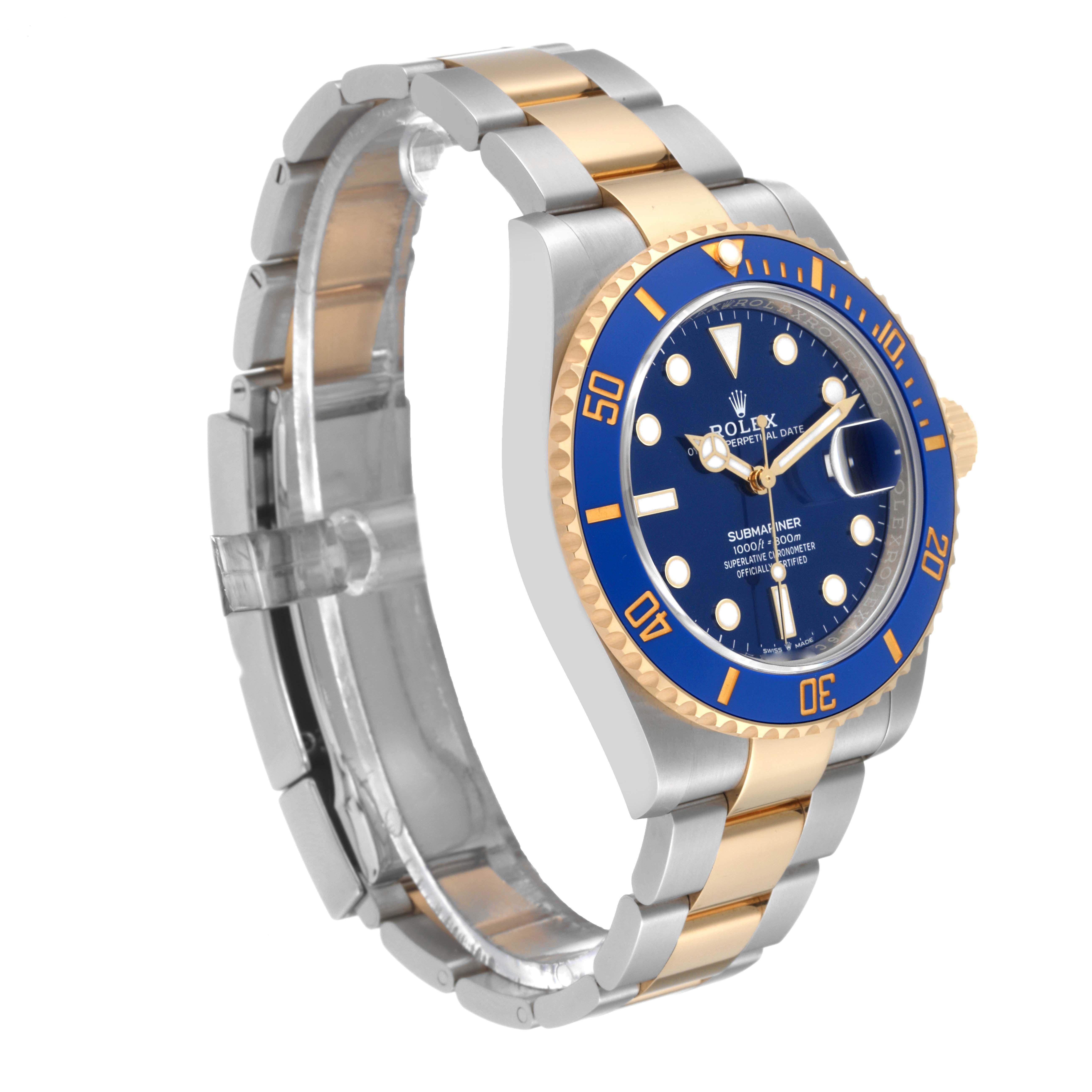 Rolex Submariner 41 Steel Yellow Gold Blue Dial Mens Watch 126613 Unworn 4