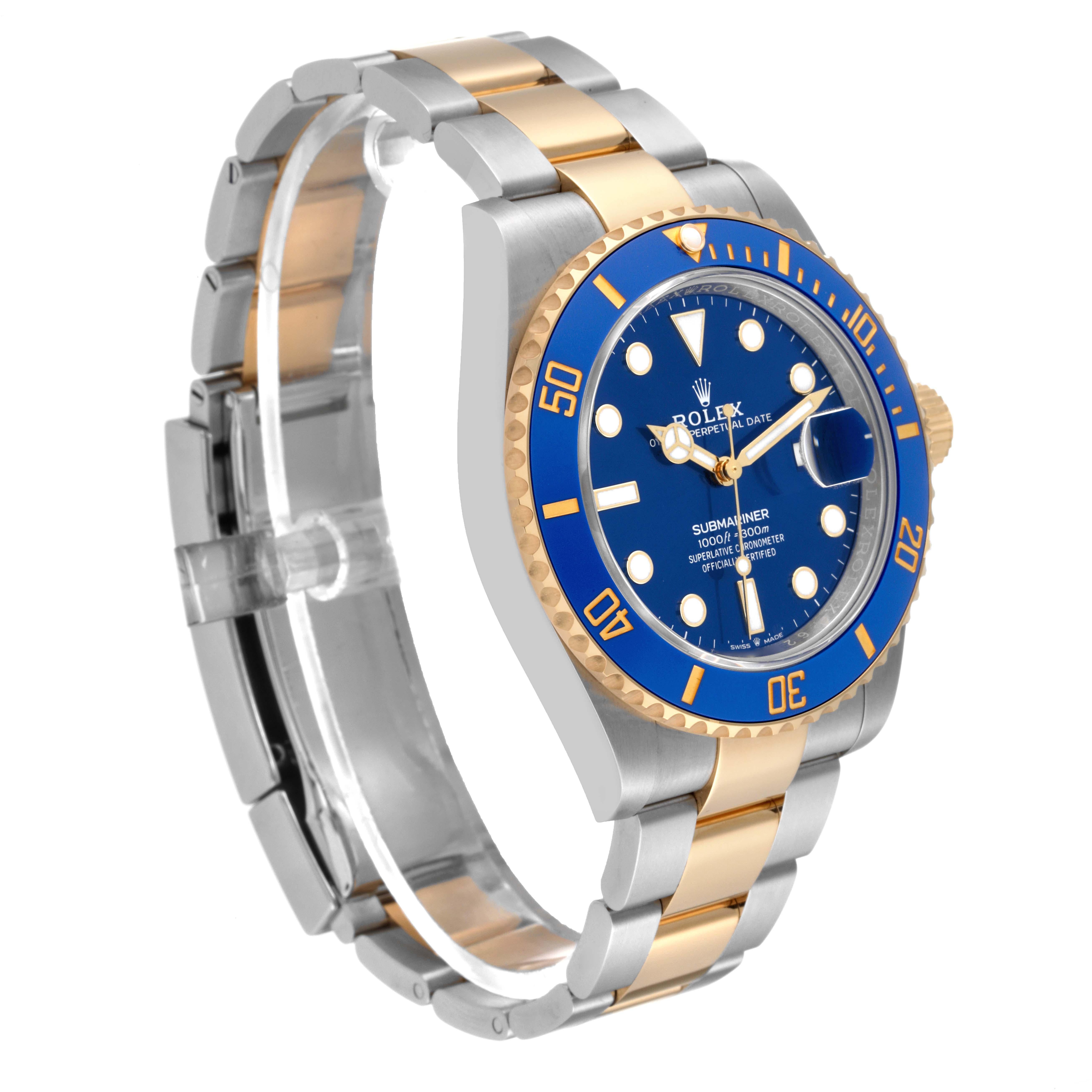 Rolex Submariner 41 Steel Yellow Gold Blue Dial Mens Watch 126613 Unworn 4