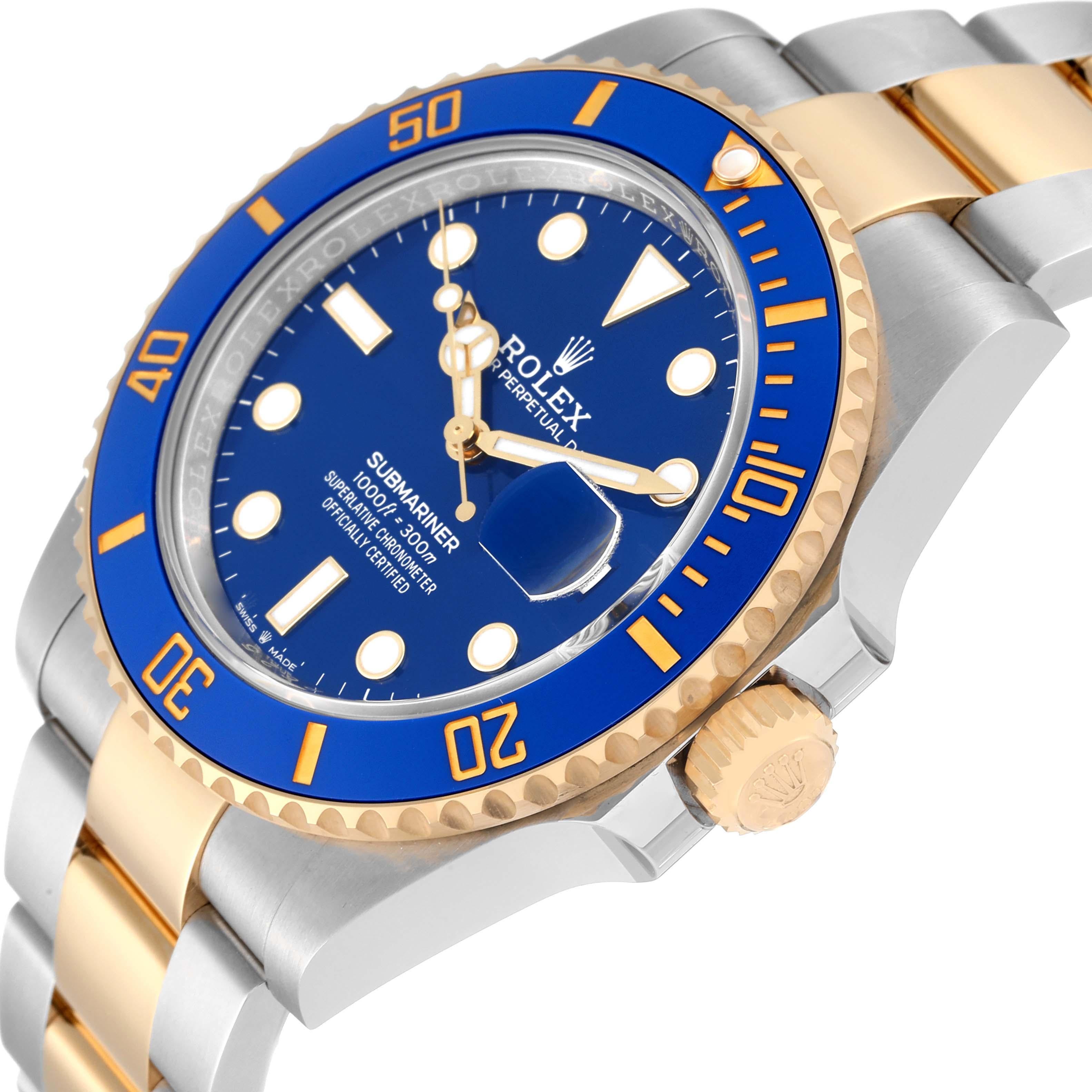 Rolex Submariner 41 Steel Yellow Gold Blue Dial Mens Watch 126613 Unworn 5