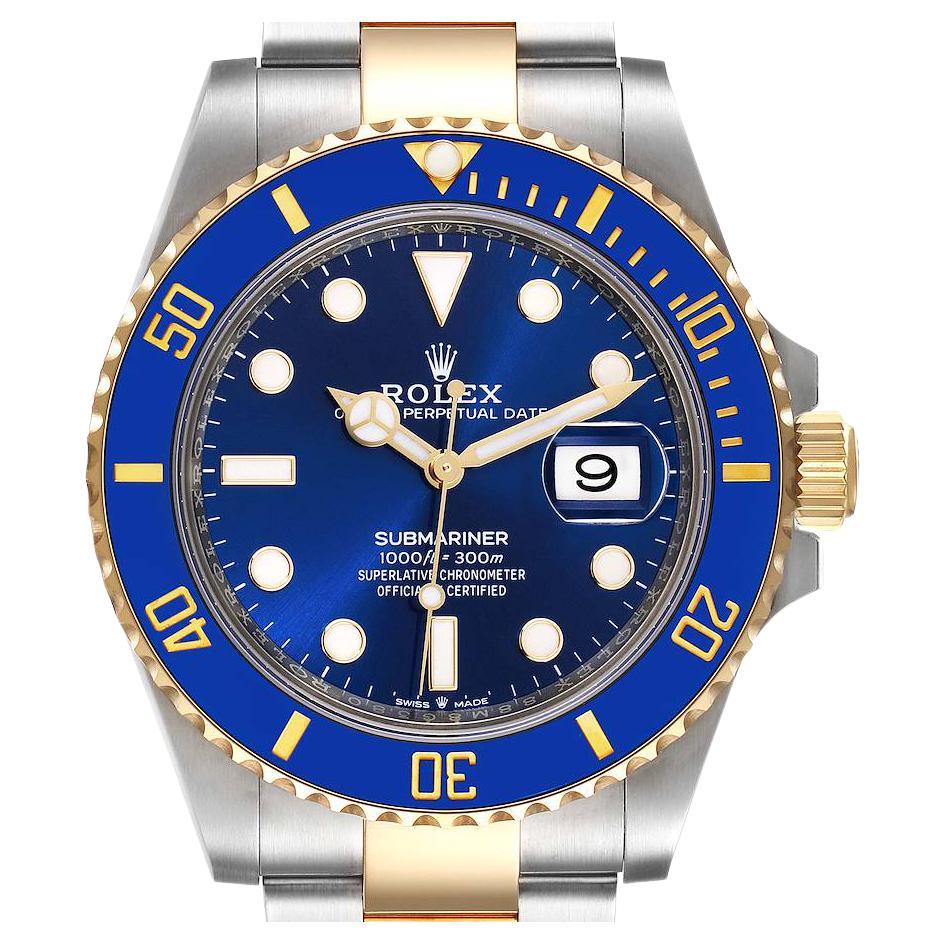 gold blue submariner rolex