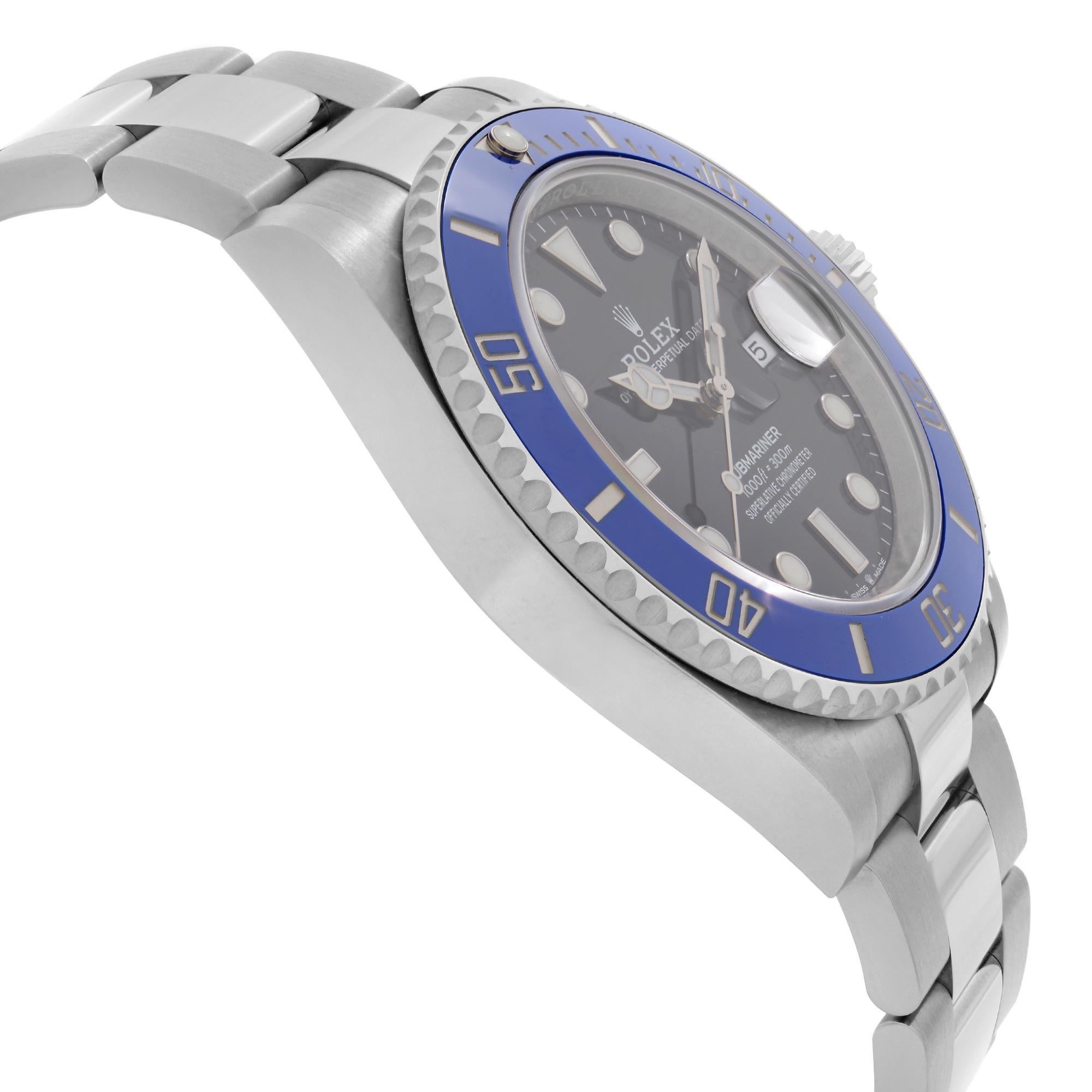 blue rolex submariner