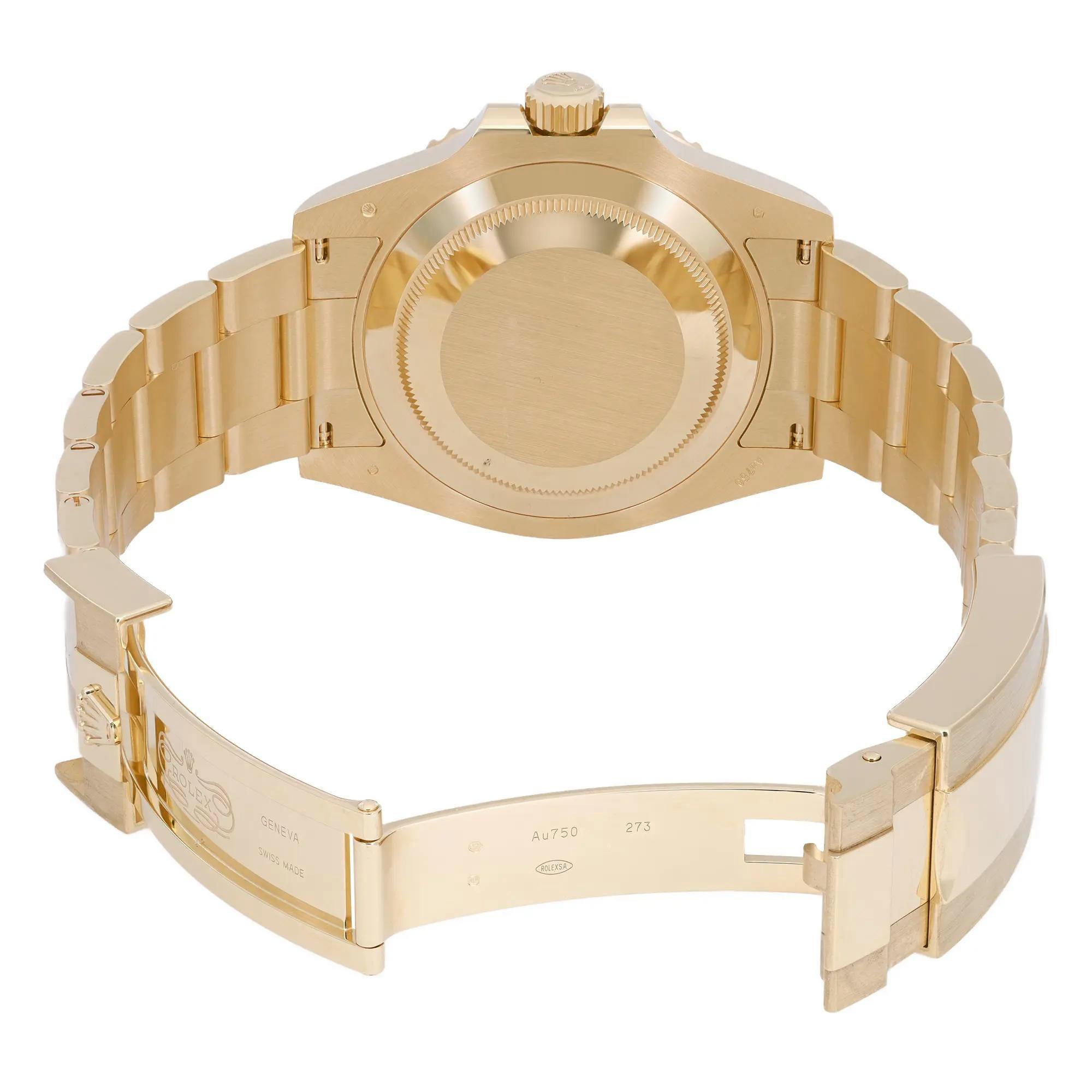 Rolex Submariner 41mm Oro Giallo 18K Ceramica Quadrante Nero Orologio 126618LN In condizioni ottime in vendita a New York, NY
