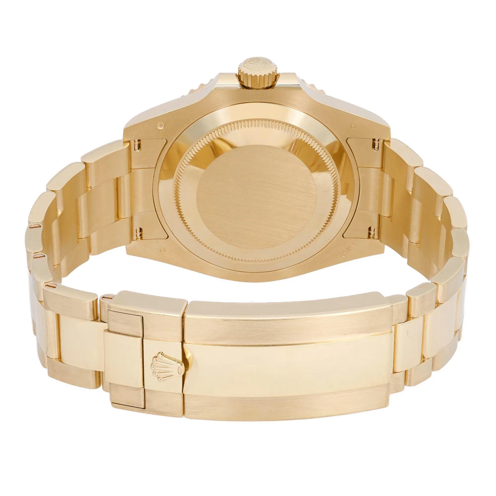 Rolex Submariner 41mm Oro Giallo 18K Ceramica Quadrante Nero Orologio 126618LN in vendita 1