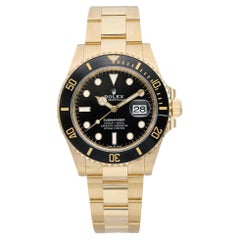 Rolex Submariner 41mm 18K Yellow Gold Ceramic Black Dial Watch 126618LN