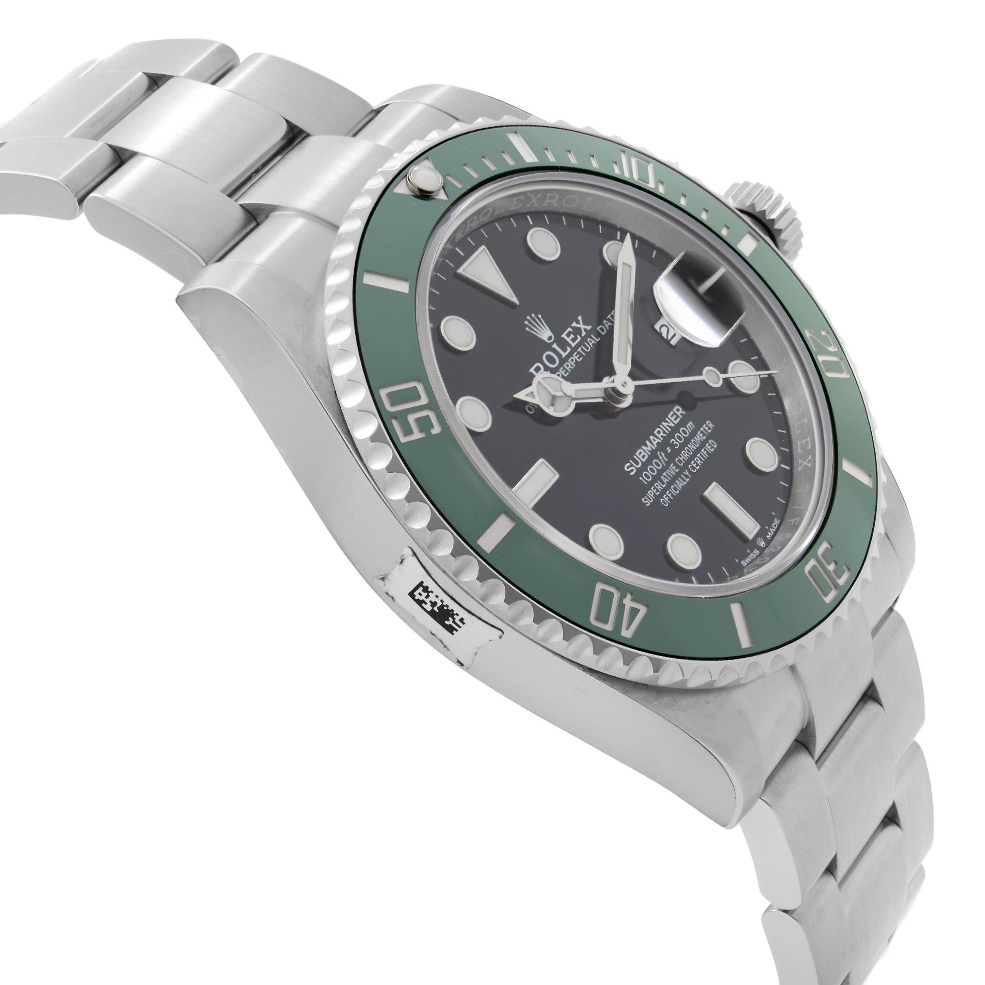 rolex submariner kermit on wrist