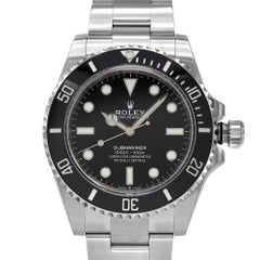 Rolex Submariner 41mm No Date Steel Ceramic Black Dial Automatic Watch 124060