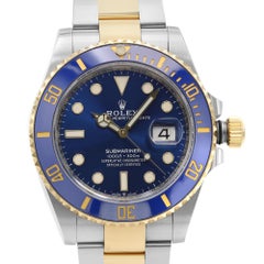 Rolex Submariner Steel 18K Yellow Gold Blue Dial Automatic Watch 126613LB