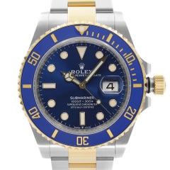 Rolex Submariner 41mm Steel 18K Yellow Gold Blue Dial Automatic Watch 126613LB