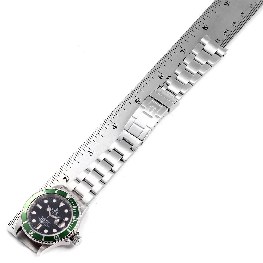 Rolex Submariner 50th Anniversary Green Kermit Men's Watch 16610LV 7