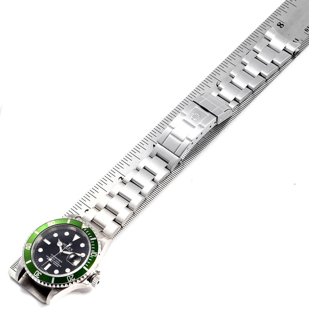 Rolex Submariner 50th Anniversary Green Kermit Men's Watch 16610LV For Sale 7
