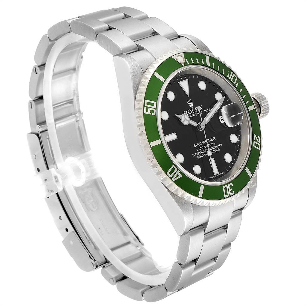 Rolex Submariner 50th Anniversary Green Kermit Men's Watch 16610LV In Excellent Condition For Sale In Atlanta, GA
