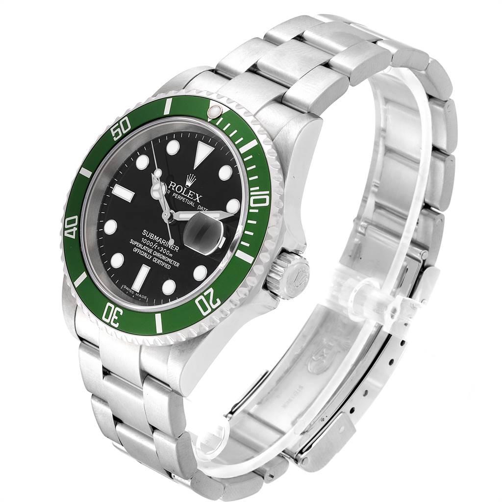 Men's Rolex Submariner 50th Anniversary Green Kermit Men’s Watch 16610LV For Sale