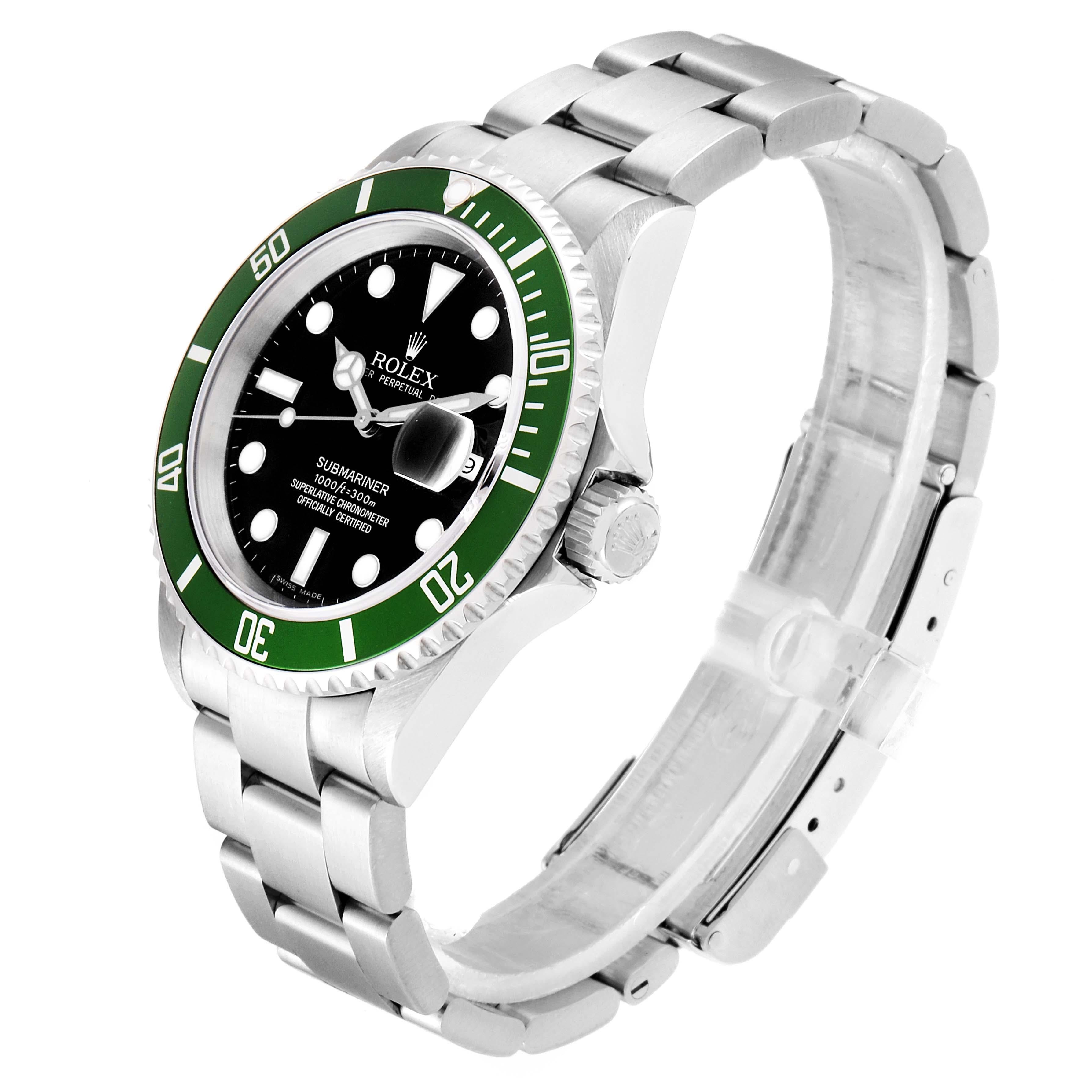 Rolex Submariner 50th Anniversary Green Kermit Men's Watch 16610LV 1