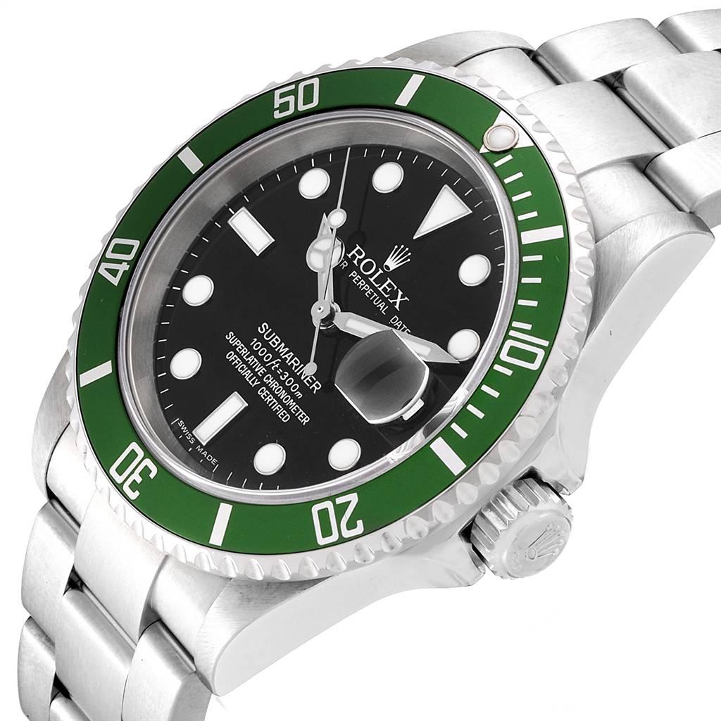 Rolex Submariner 50th Anniversary Green Kermit Men’s Watch 16610LV For Sale 1