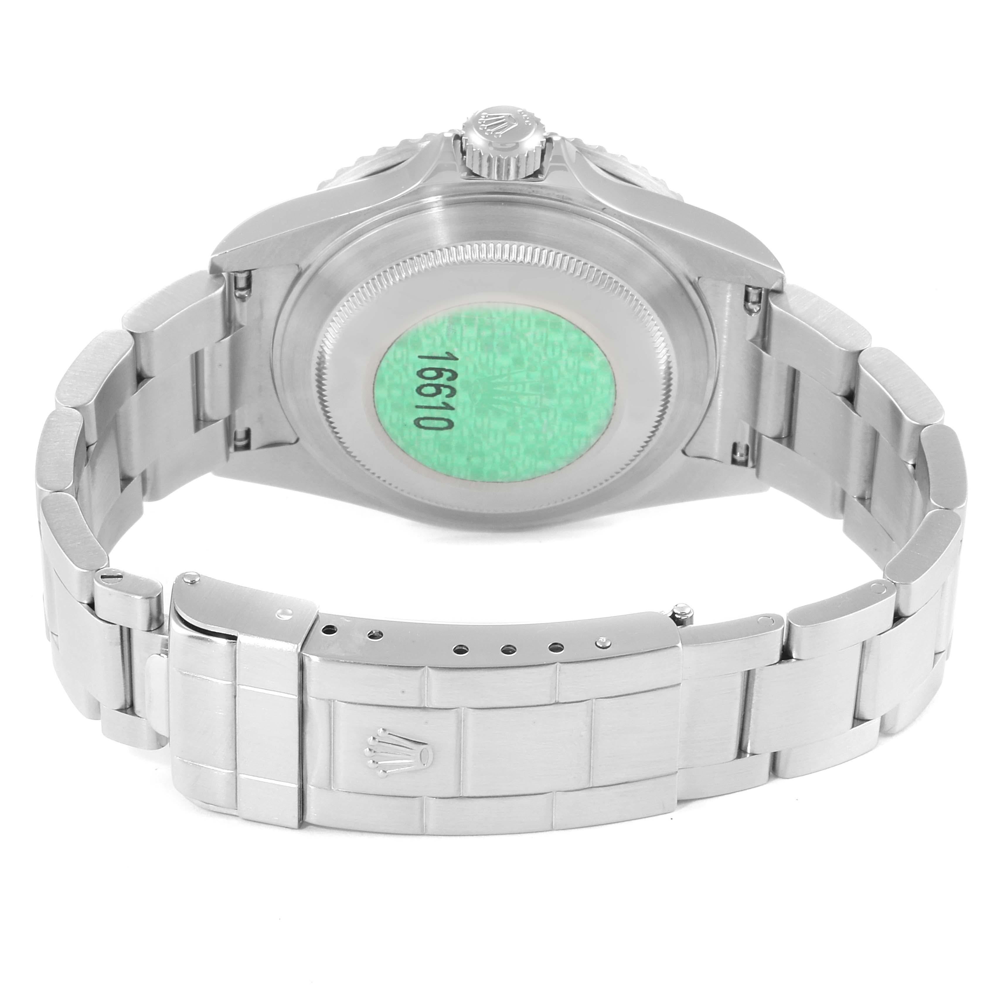 Rolex Submariner 50th Anniversary Green Kermit Men's Watch 16610LV For Sale 3