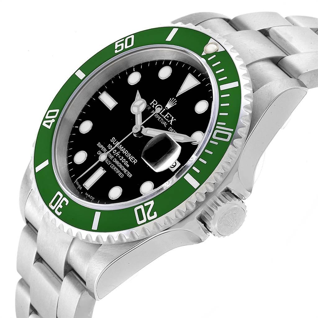 Rolex Submariner 50th Anniversary Green Kermit Watch 16610LV Unworn For Sale 2
