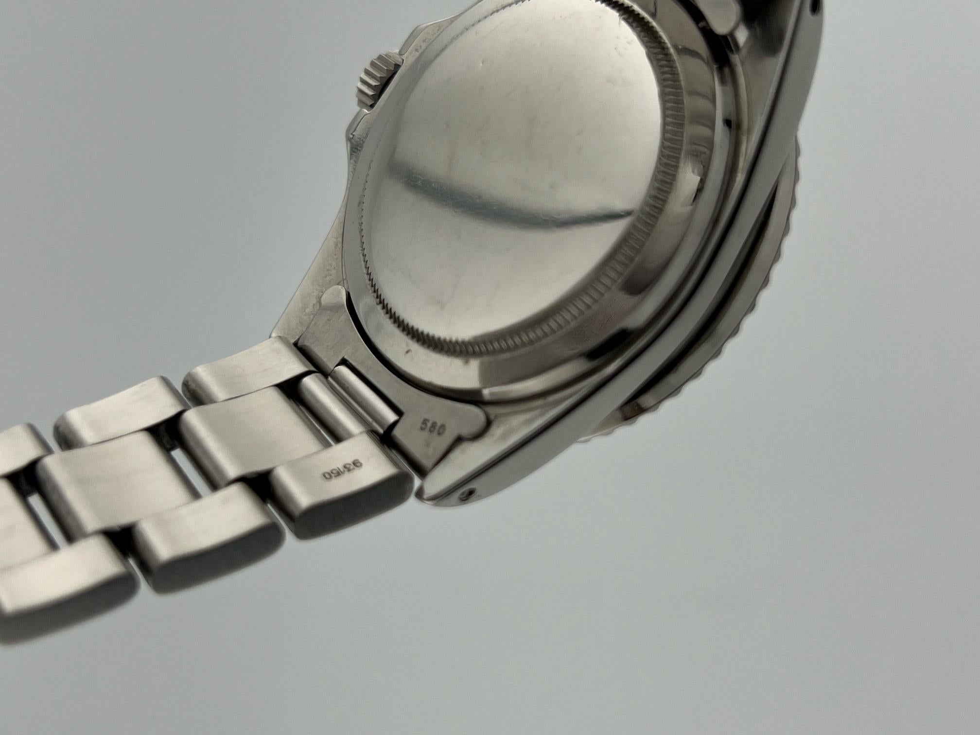 Rolex Submariner 5512 40mm in acciaio inossidabile Ricevuta di servizio Rolex in vendita 6